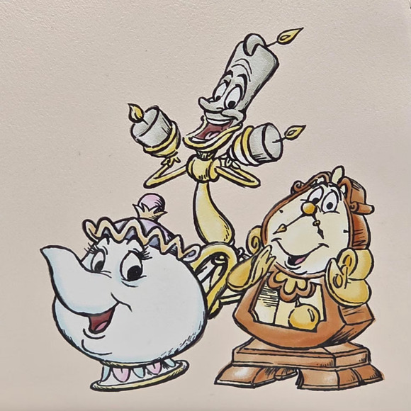 Loungefly Disney Beauty And The Beast Holiday Belle Floral Satchel Bag Purse New - Picture 8 of 8